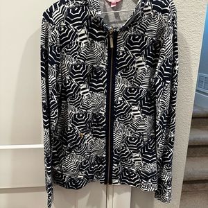 Lilly Pulitzer Leona Zip Up Sweatshirt